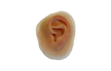 Silicone ear prosthesis for microtia